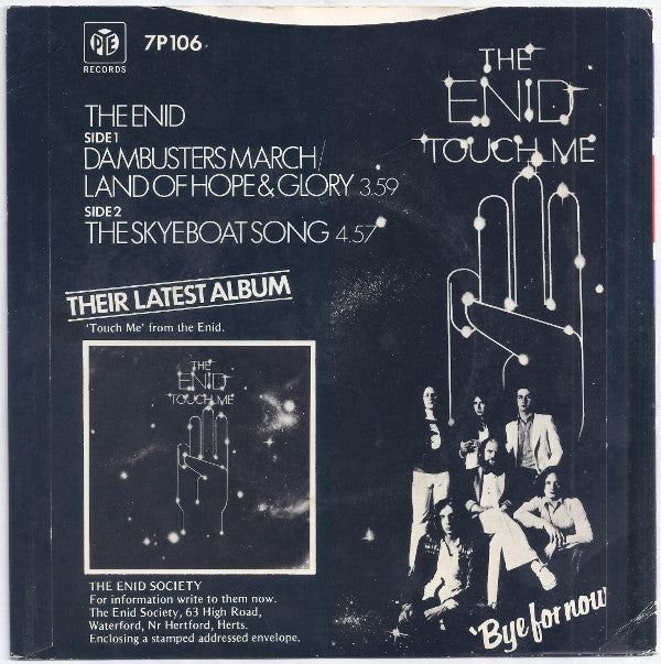 The Enid : Dambusters March / Land Of Hope & Glory (7", Single, Blu)