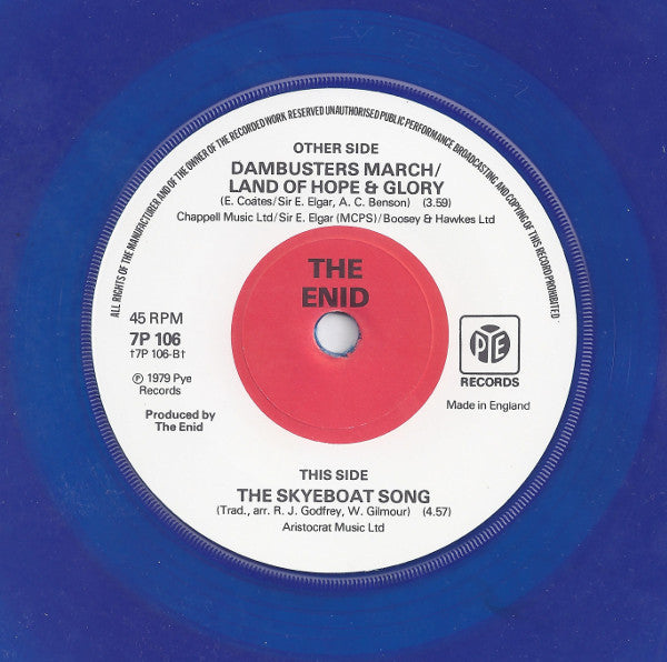 The Enid : Dambusters March / Land Of Hope & Glory (7", Single, Blu)