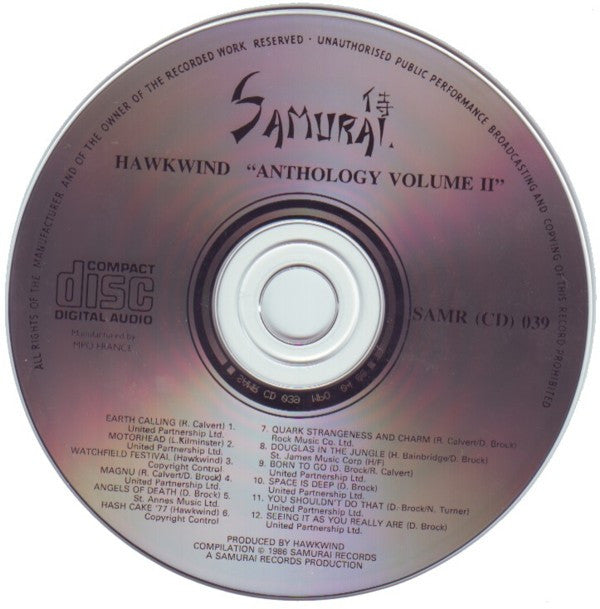 Hawkwind : Anthology Volume II (CD, Comp)