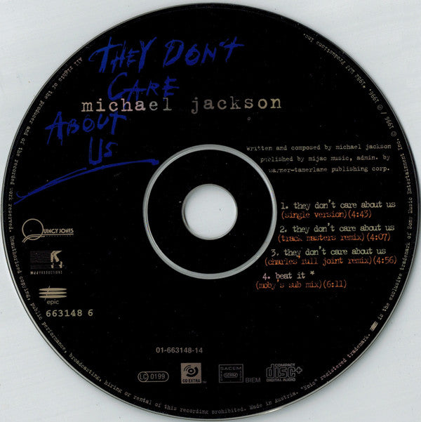 Michael Jackson : They Don't Care About Us (CD, Maxi, Enh)