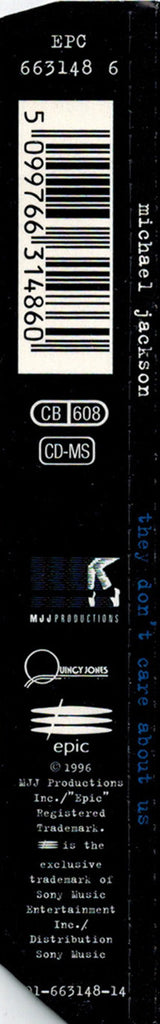 Michael Jackson : They Don't Care About Us (CD, Maxi, Enh)