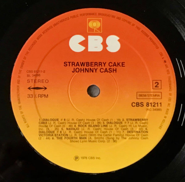 Johnny Cash : Strawberry Cake (LP, Album)