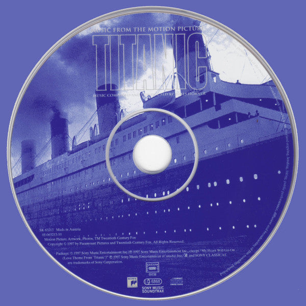 James Horner : Titanic (Music From The Motion Picture) (CD, Album, RE)