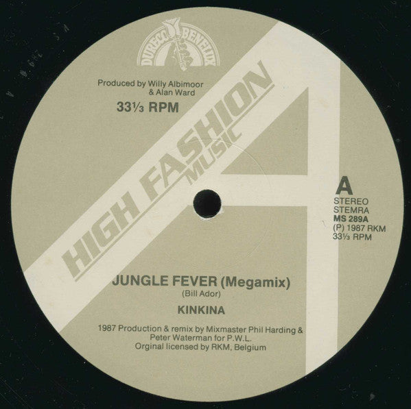 Kinkina : Jungle Fever (1987 Megamixes) (12")