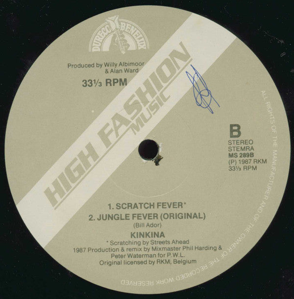 Kinkina : Jungle Fever (1987 Megamixes) (12")