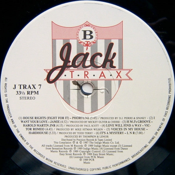 Various : Jack Trax - The Seventh Album (LP, Album, Comp)