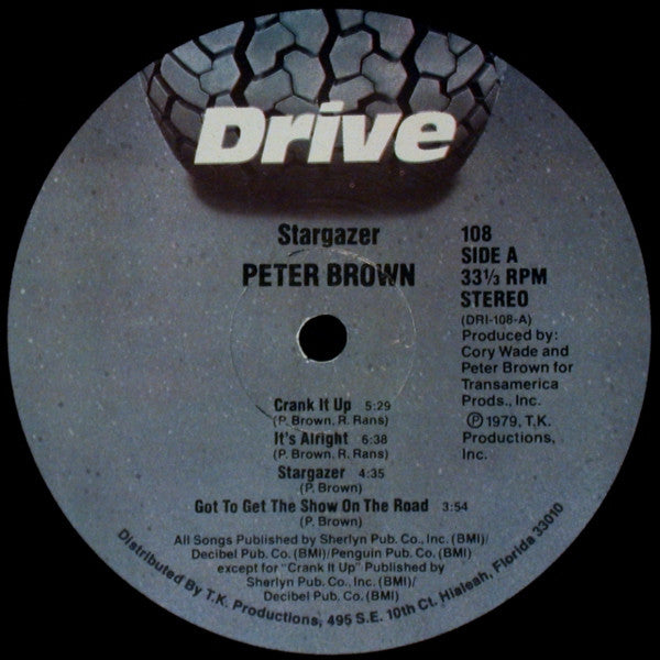 Peter Brown (2) : Stargazer (LP, Album, She)