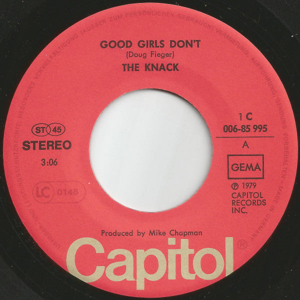 The Knack (3) : Good Girls Don't (7", Single)