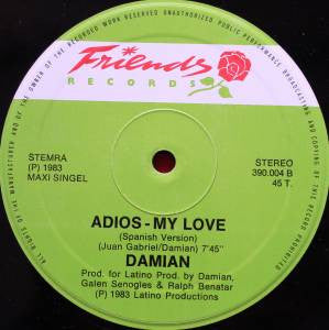 Damian (4) : Adios - My Love (12")