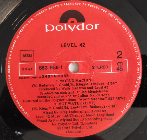 Level 42 : Lessons In Love (Extended Version) (12")