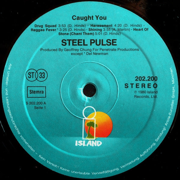 Steel Pulse : Caught You (LP, Album)