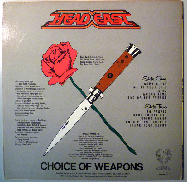 Head East : Choice Of Weapons (LP, Album)