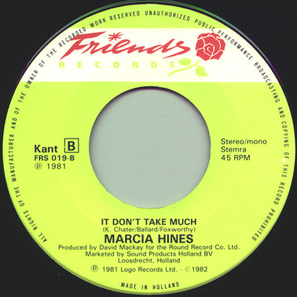 Marcia Hines : What A Bitch Is Love (7")