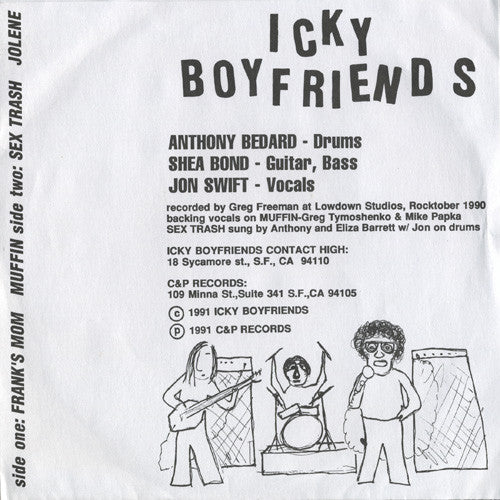 Icky Boyfriends : Icky Boyfriends (7")