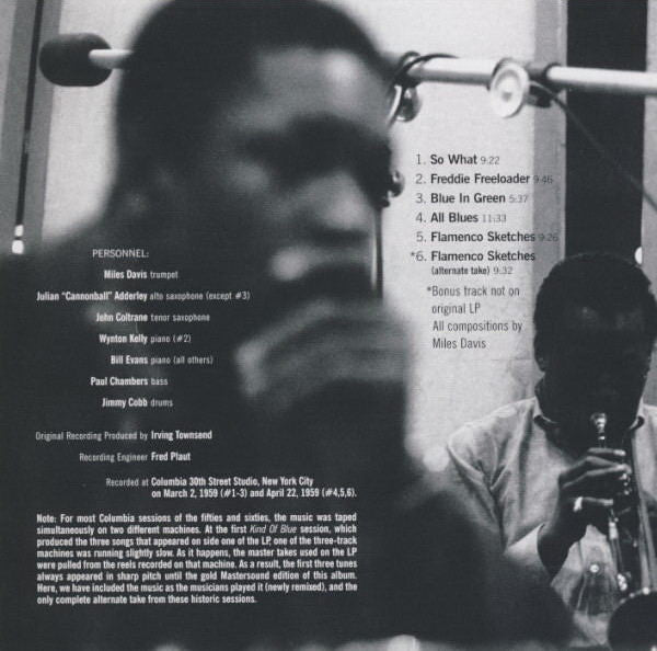 Miles Davis : Kind Of Blue (CD, Album, RE, RM)