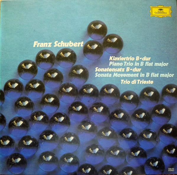 Franz Schubert - Trio Di Trieste : Klaviertrio B-dur / Sonatensatz B-dur (LP)