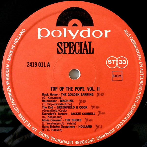 Various : Top Of The Pops Vol. 2 (LP, Comp)