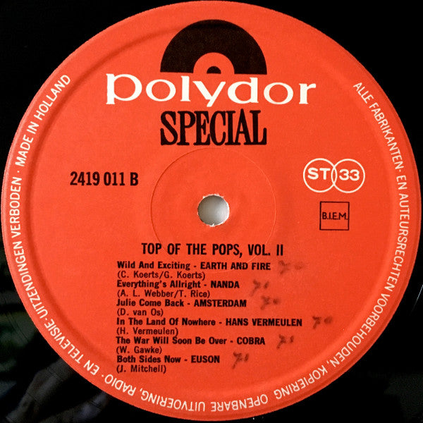 Various : Top Of The Pops Vol. 2 (LP, Comp)