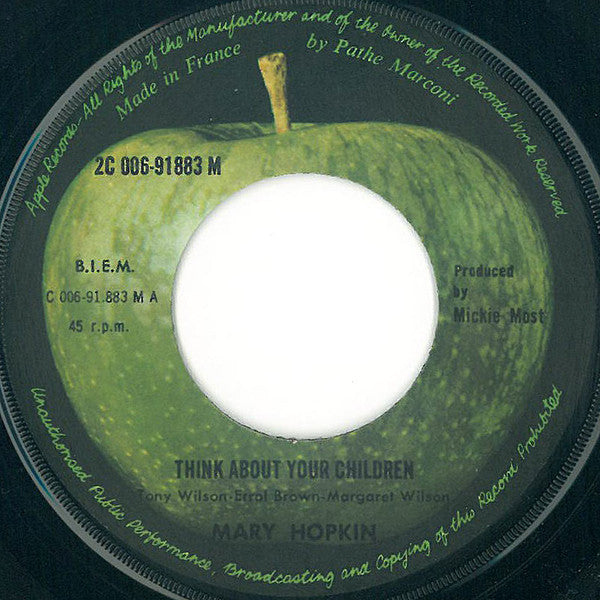 Mary Hopkin : Think About Your Children (7", Single)