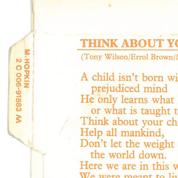 Mary Hopkin : Think About Your Children (7", Single)