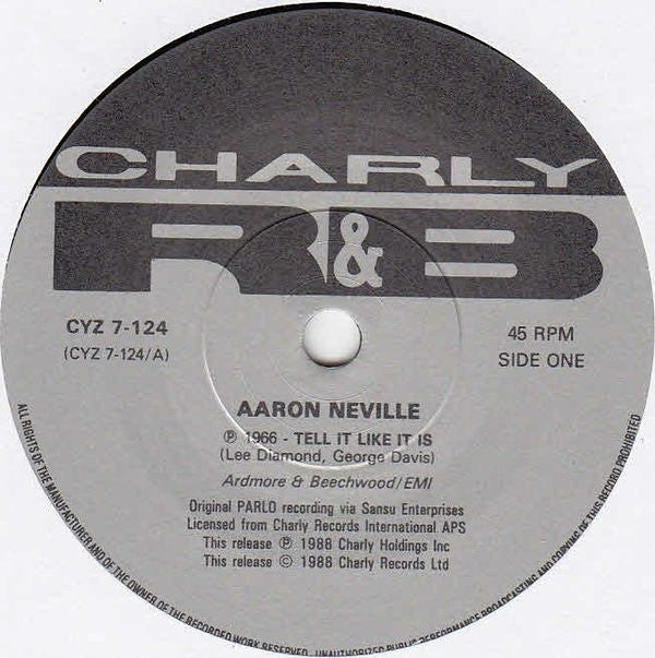Aaron Neville / Alvin Robinson : Tell It Like It Is / Fever (7")