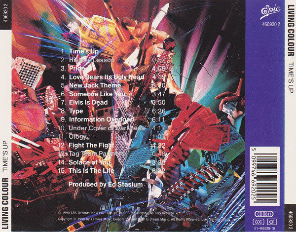 Living Colour : Time's Up (CD, Album)