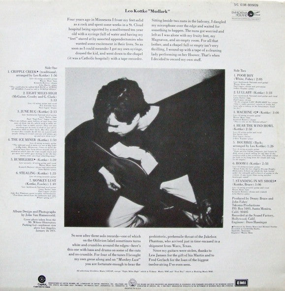 Leo Kottke : Mudlark (LP, Album, RE)