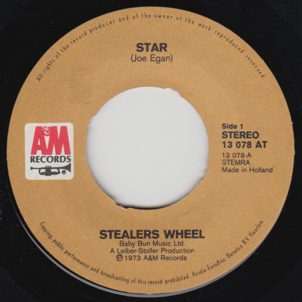 Stealers Wheel : Star (7", Single)