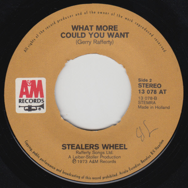 Stealers Wheel : Star (7", Single)