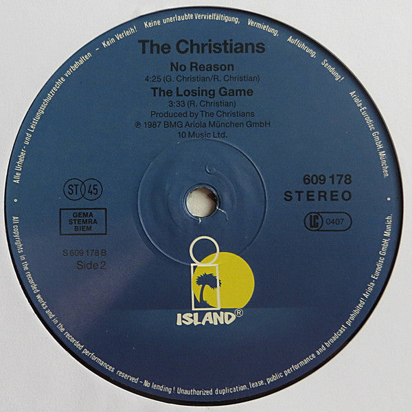 The Christians : Hooverville (And They Promised Us The World) (12", Maxi)