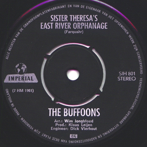 The Buffoons : Sister Theresa / Sunday Will Never Be The Same (7", Single)
