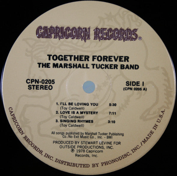 The Marshall Tucker Band : Together Forever (LP, Album, Ind)