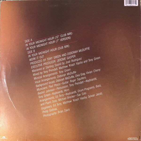 Cindy Valentine : In Your Midnight Hour (12")