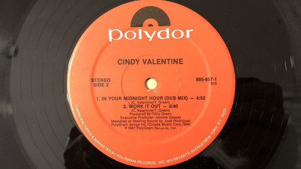 Cindy Valentine : In Your Midnight Hour (12")