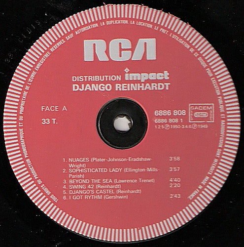 Django Reinhardt : Django Reinhardt (LP, Comp)