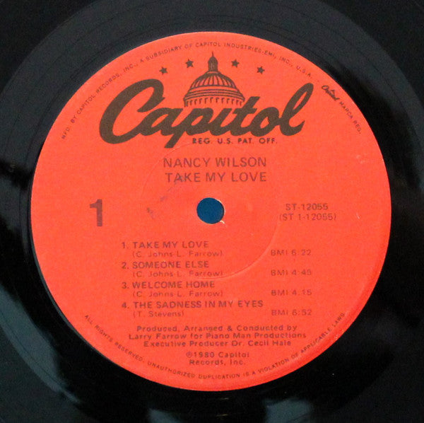 Nancy Wilson : Take My Love (LP, Album)