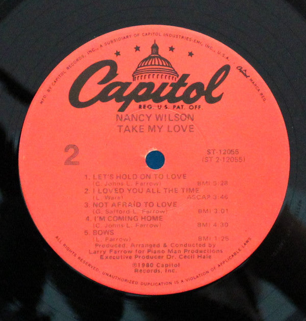 Nancy Wilson : Take My Love (LP, Album)