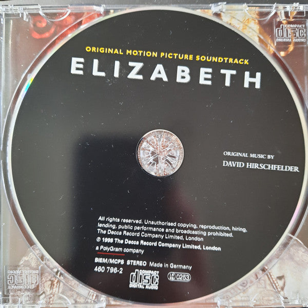 David Hirschfelder : Elizabeth (Original Motion Picture Soundtrack) (CD, Album, RE)