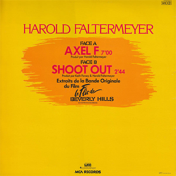 Harold Faltermeyer : Axel F (12", M/Print)