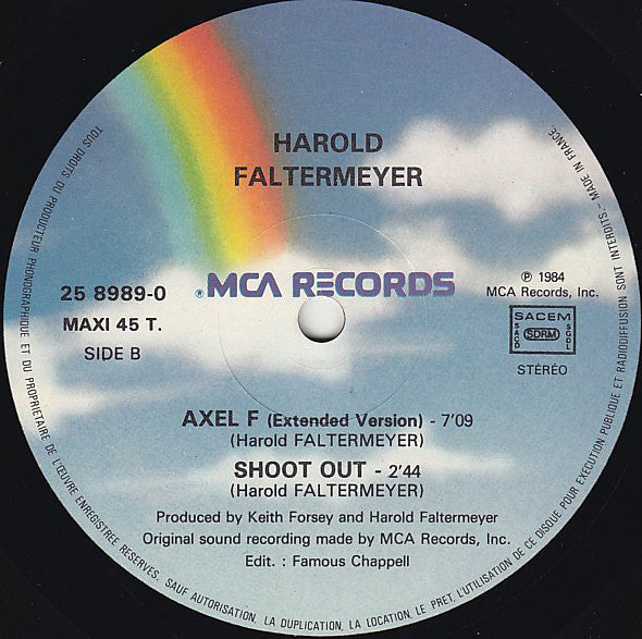 Harold Faltermeyer : Axel F (12", M/Print)