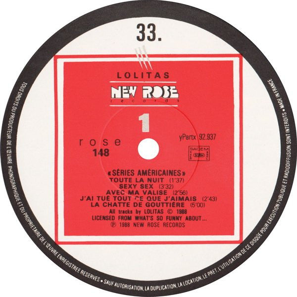 Lolitas : Séries Américaines (LP, Album)