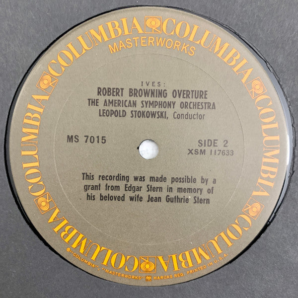 Charles Ives / Eugene Ormandy / The Philadelphia Orchestra / Leopold Stokowski / The American Symphony Orchestra / Leonard Bernstein / New York Philharmonic : The World Of Charles Ives (LP, Comp, RE)
