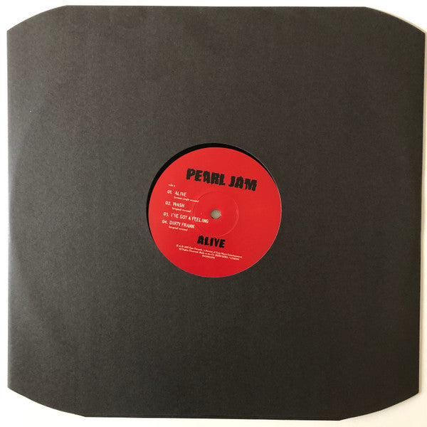 Pearl Jam : Alive (12", S/Sided, RSD, Etch)