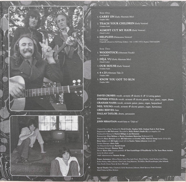 Crosby, Stills, Nash & Young, Dallas Taylor & Greg Reeves : Déjà Vu (Alternates) (LP, Album, RSD, Ltd, 180)