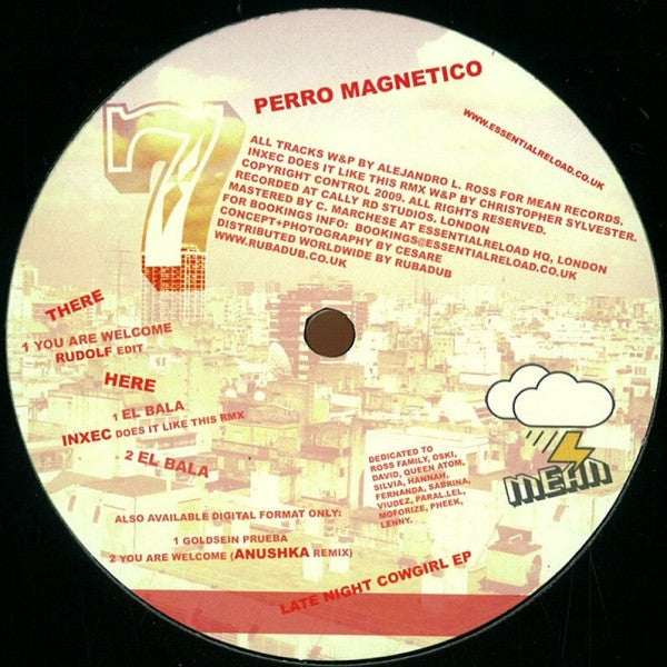 Perro Magnetico : Late Night Cowgirl EP (12", EP)