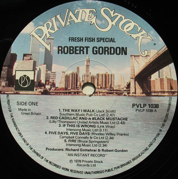 Robert Gordon (2) With Link Wray : Fresh Fish Special (LP, Album)