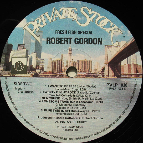 Robert Gordon (2) With Link Wray : Fresh Fish Special (LP, Album)