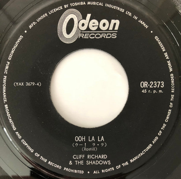 Cliff Richard & The Shadows : Early In The Morning (7", Single)