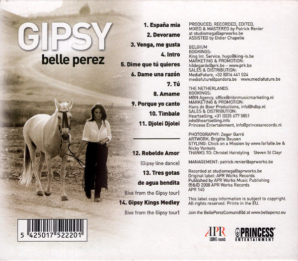 Belle Perez : Gipsy (CD, Album)