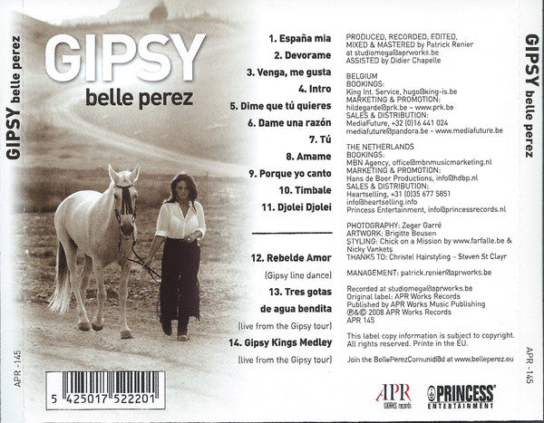 Belle Perez : Gipsy (CD, Album)